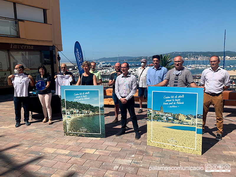 Fotografia de la presentació de la nova marca turística, aquest matí a la Plaça Murada.