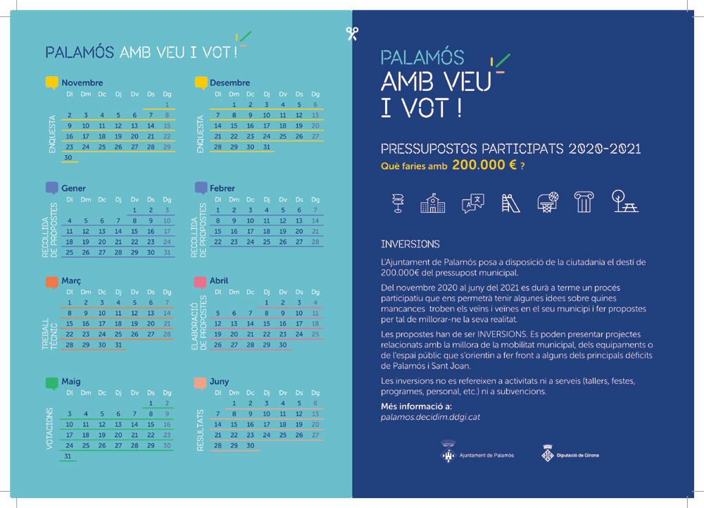 Calendari i informació del procés participatiu.