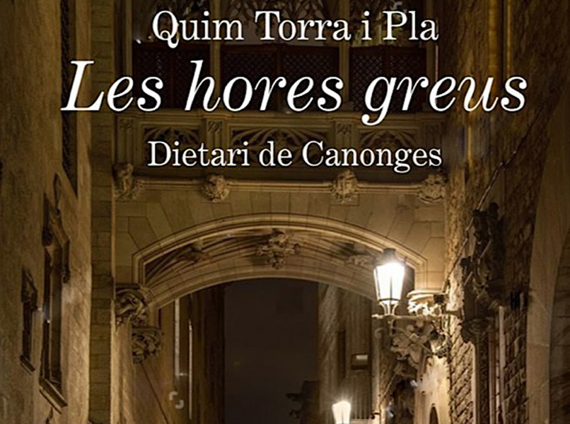 Portada del llibre de Quim Torra 'Les hores greus'.