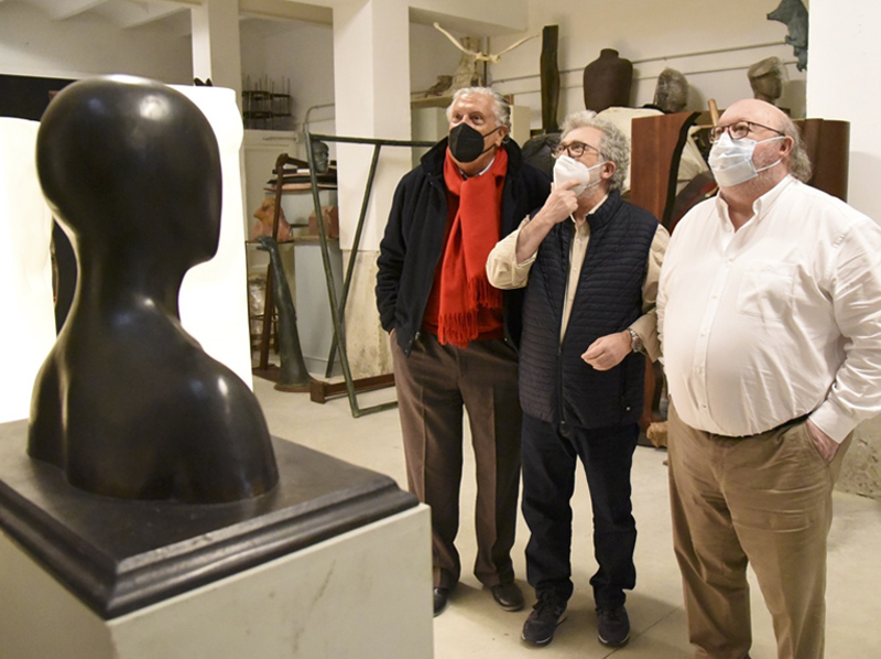 Les escultures de Xavier Medina protagonitzen l'altra exposició al Castell de Calonge. (Foto: Ajuntament de Calonge i Sant Antoni).