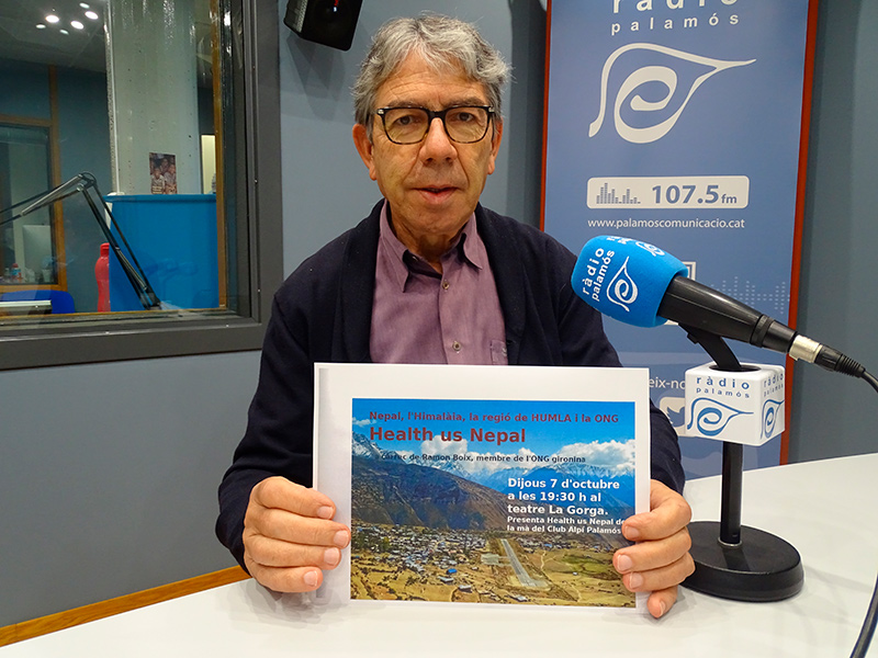 Ramon Boix, pare d'en Marc, l'impulsor d'aquesta entitat, dilluns als nostres estudis.
