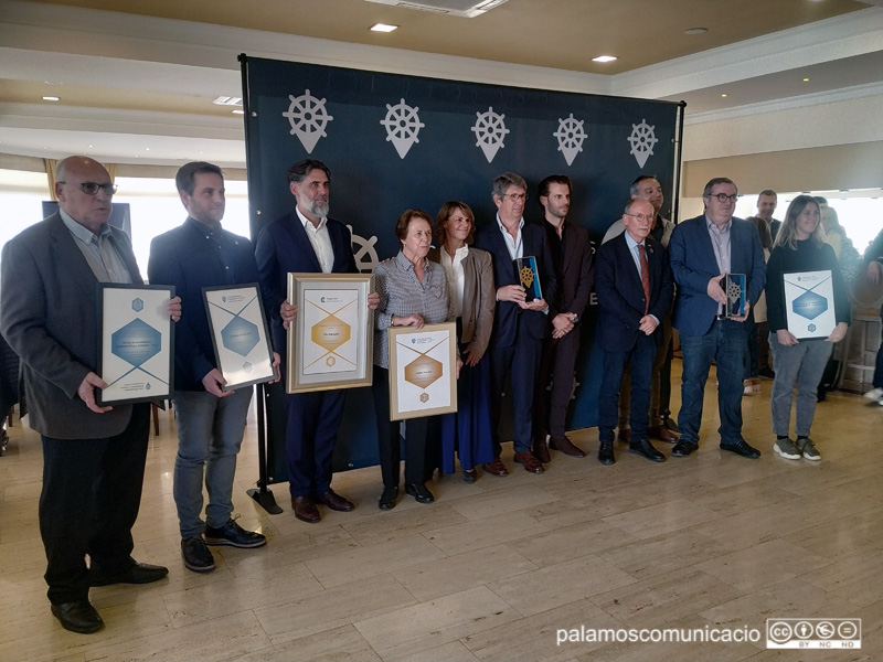 Tots els premiats avui a l'acte que s'ha fet a l'Hotel Costa Brava, a Platja d'Aro. 