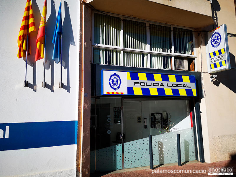 La comissaria de la Policia Local de Palamós, al carrer de Josep Joan.