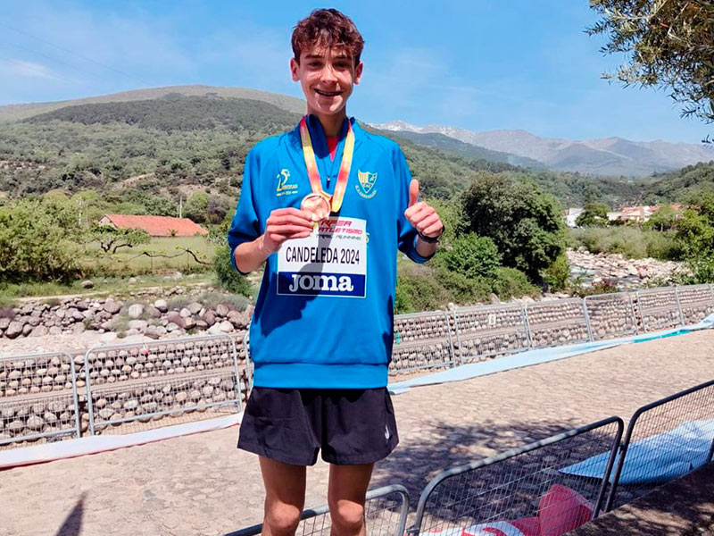 L'atleta calongí, Pol Alaminos. (Foto: Club Atletisme Canovelles).