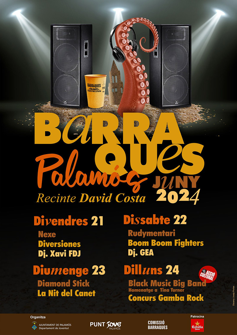 El cartell de Barraques de la Festa Major de Palamós 2024. (Font: Ajuntament de Palamós).