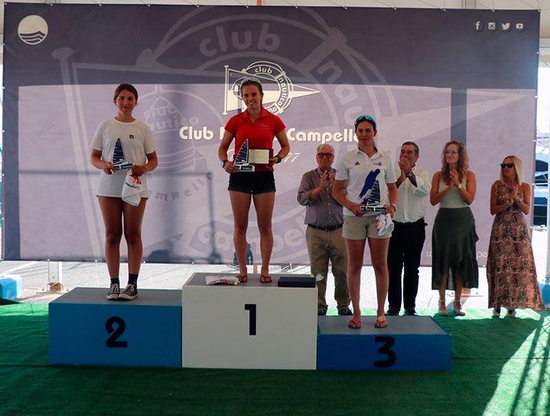 Emma Collins, campiona d'Espanya de la classe Europa. (Foto: CNCB- Vela Palamós).