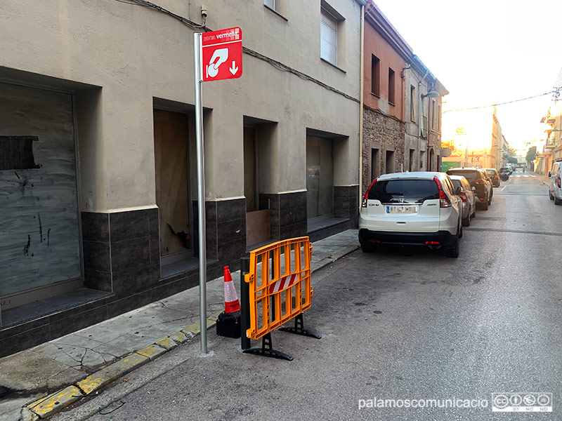 El carrer de Sant Antoni serà zona vermella d'estacionament.