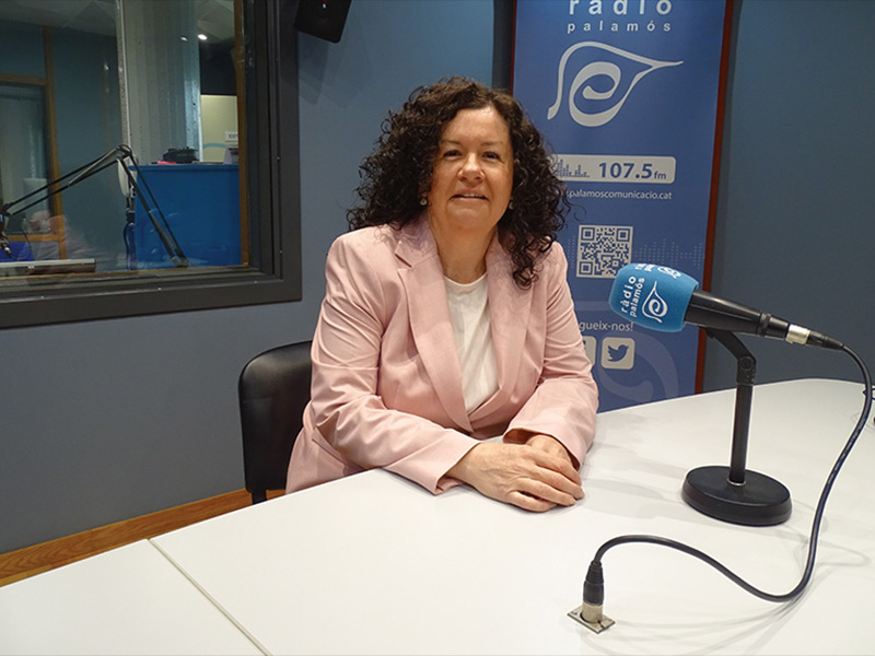 Raquel Gallego, regidora portaveu del PSC, avui als estudis de la nostra emissora.