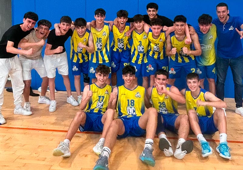 L'equip cadet groc del CE Palamós. (Foto: CE Palamós).