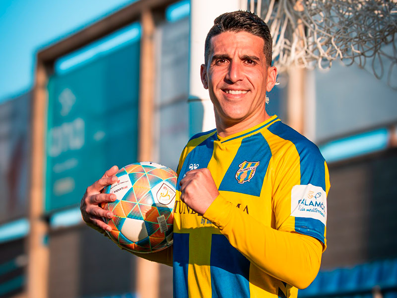 Sergio Garcia jugarà la seva onzena temporada amb el Degà. (Foto: Palamós CF - Laura Heras).
