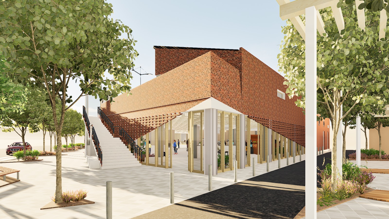Simulació del nou Mercat Municipal de Palamós. (Font: Ajuntament de Palamós).