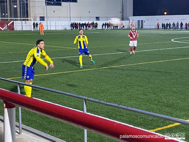 Sergio García ha tornat avui a l'onze inicial del Palamós.