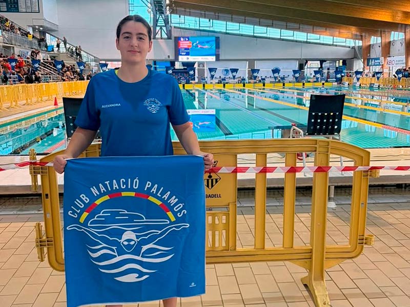 La nedadora Alexandra Cànovas, aquest passat cap de setmana al Campionat de Catalunya d’Hivern Infantil. (Foto: CN Palamós).