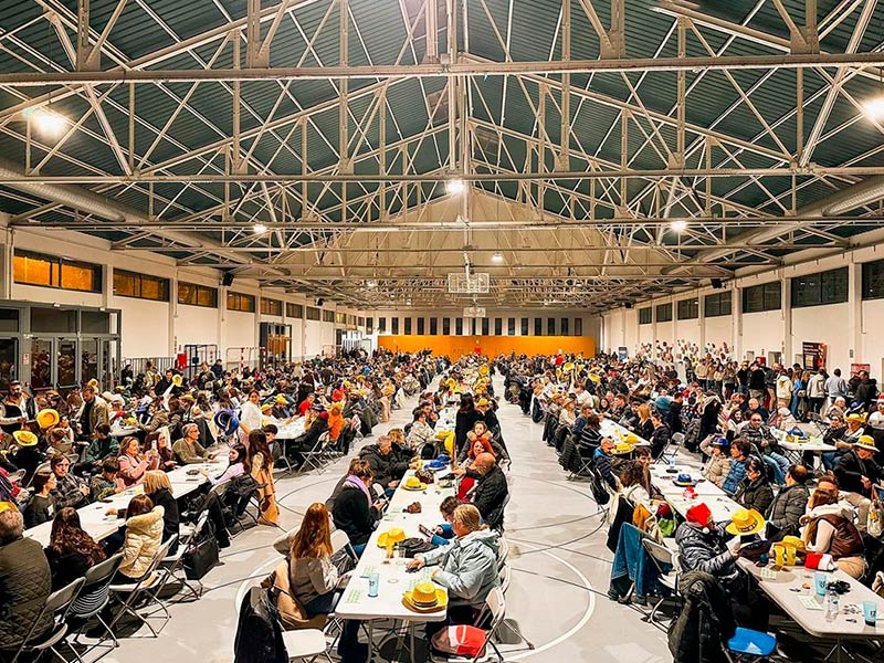 Imatge de la quina del Palamós Club de Futbol, el dia de Nadal de l'any passat. (Foto: Palamós CF).