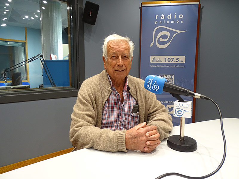 El responsable de l'estació metereològica de l'Estartit, Josep Pascual, en una entrevista als nostres estudis.