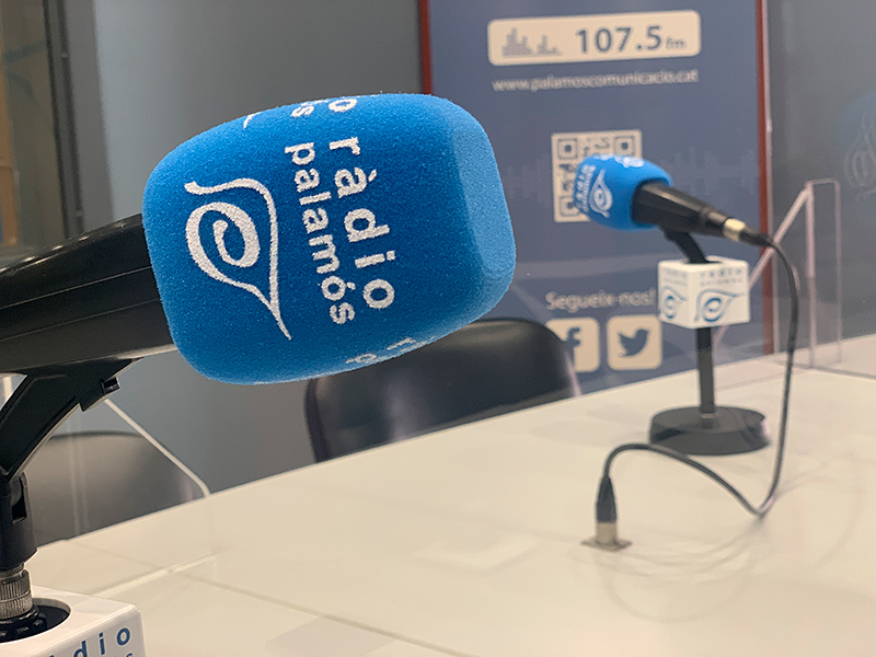 Els estudis de Ràdio Palamós.