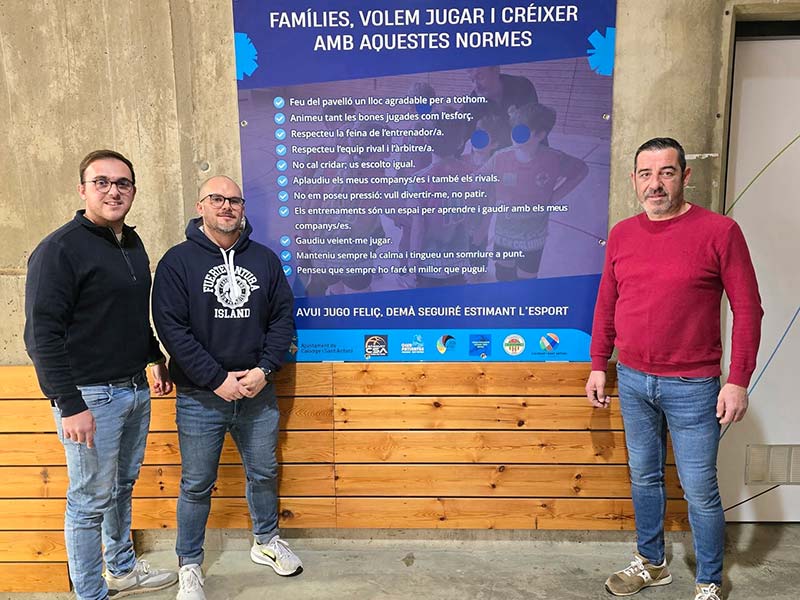 S'ha instal·lat una cartelleria informativa a totes les instal·lacions esportives municipals. (Foto: Ajuntament de Calonge i Sant Antoni).