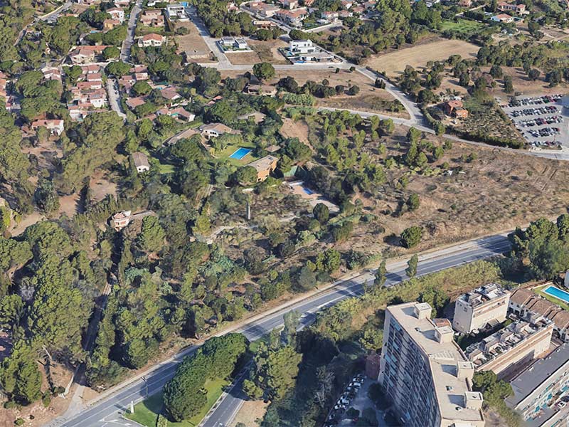 El sector del Collet de Sant Antoni de Calonge. (Foto: Google Earth).