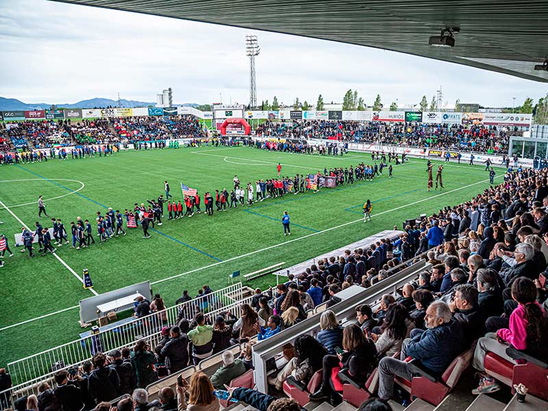 Foto de la cerimònia d’inauguració de l’edició de 2025 del MICFootball. (Foto: Albert Geli - MICFootball).