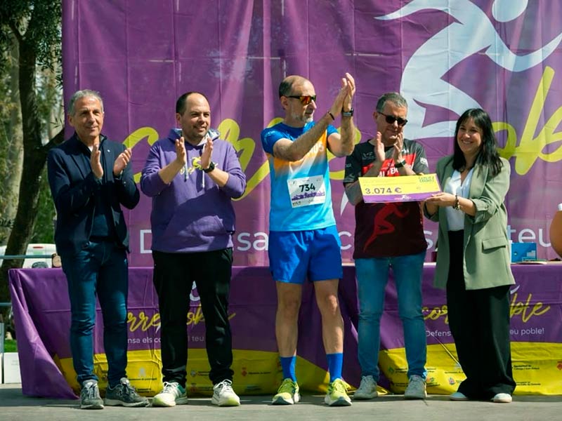 La darrera edició del 'Correpoble' ha recaptat 3.074 euros a benefici de SSIBE. (Foto: SSIBE).