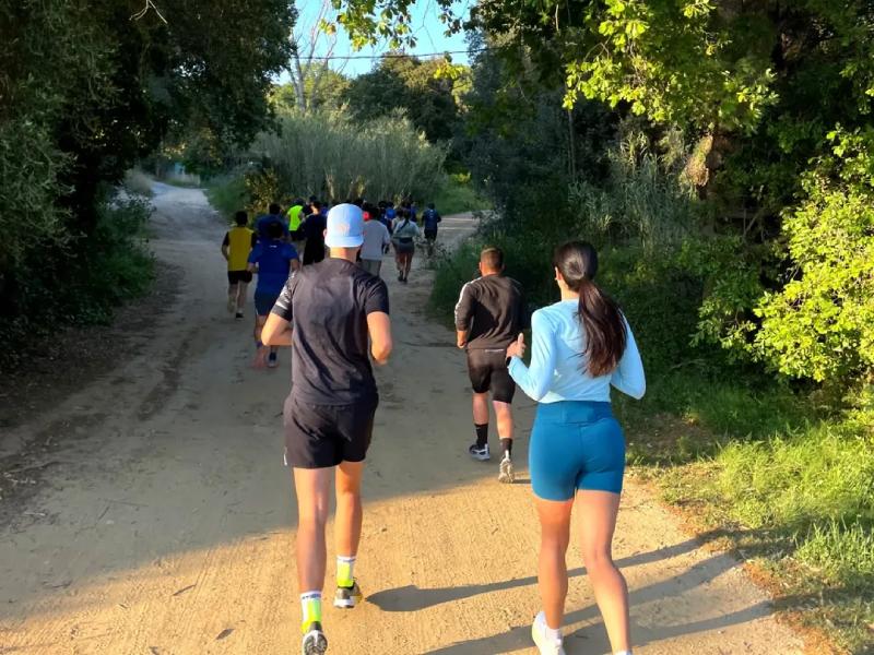 Imatge d'arxiu de la 'Sortida del drac' organitzada per l'Associació Atlètica Palamós. (Foto: AA Palamós).