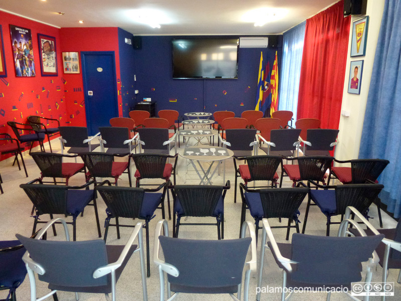 El local de la Penya Barcelonista de Palamós, al carrer de Carmel.