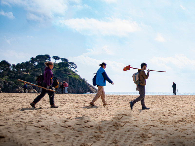 L'Associació de Naturalistes de Girona en una sortida a l'EIN Castell - Cap Roig. (Foto: Associació de Naturalistes de Girona).