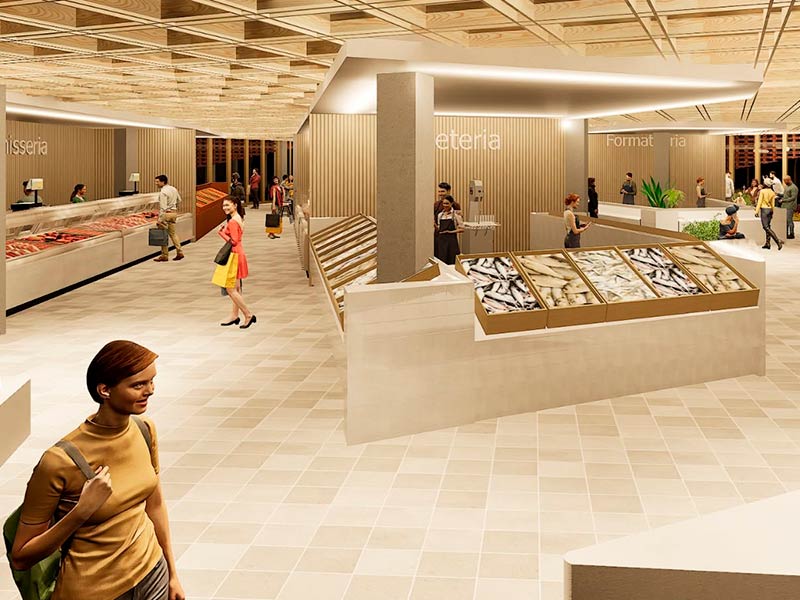 Simulació del nou Mercat Municipal de Palamós. (Font: Ajuntament de Palamós).