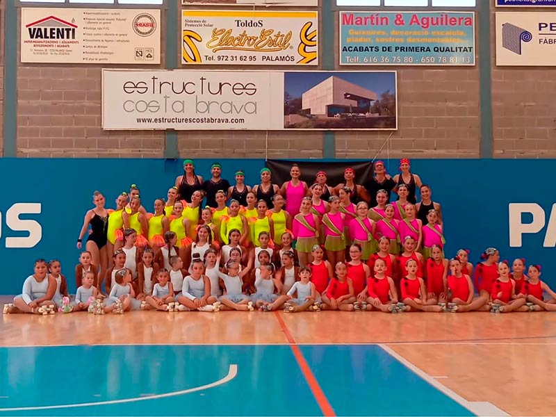 Les patinadores del Patinatge Club Palamós, en una imatge d'arxiu. (Foto: Patinatge Club Palamós).