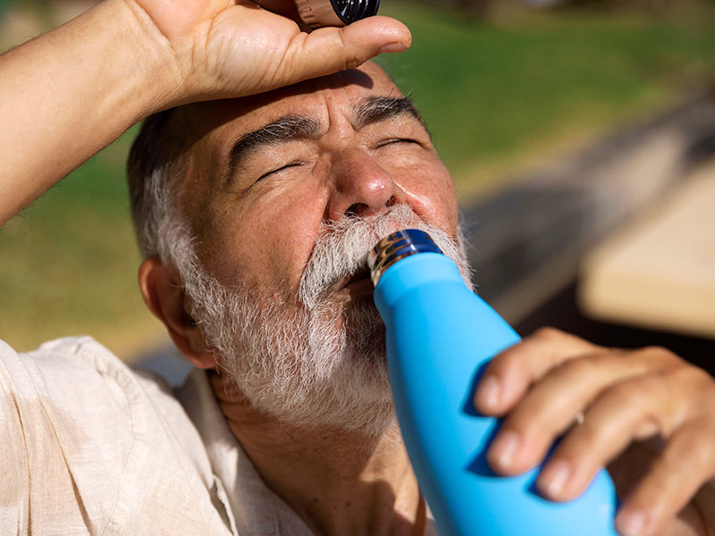 És bàsic hidratar-se i evitar fer activitat física les hores de més calor. (Foto: freepik.es).
