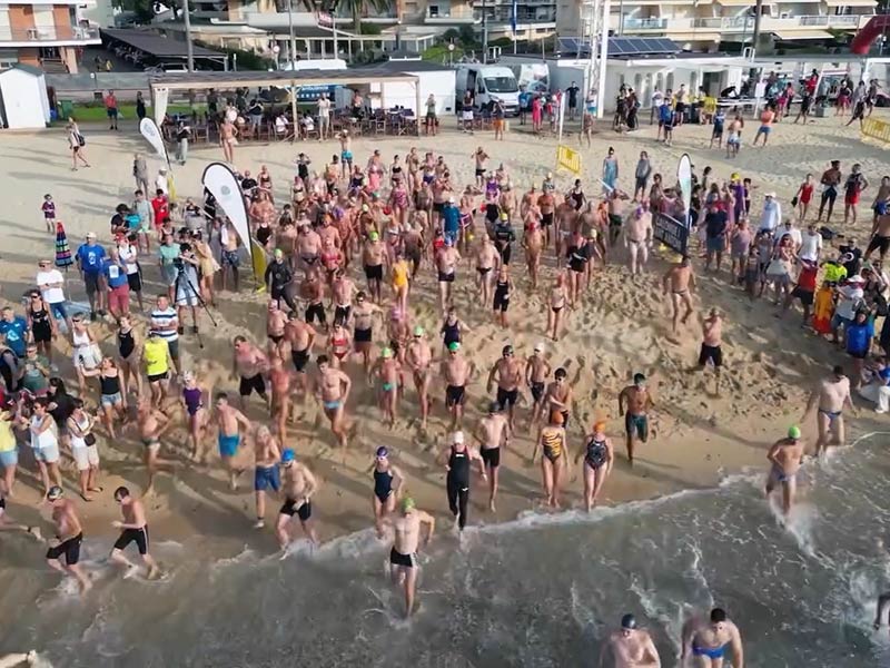 El 8 d'agost arriba una nova edició de la Travessa de Natació de Calonge i Sant Antoni. (Foto: Ajuntament de Calonge i Sant Antoni).