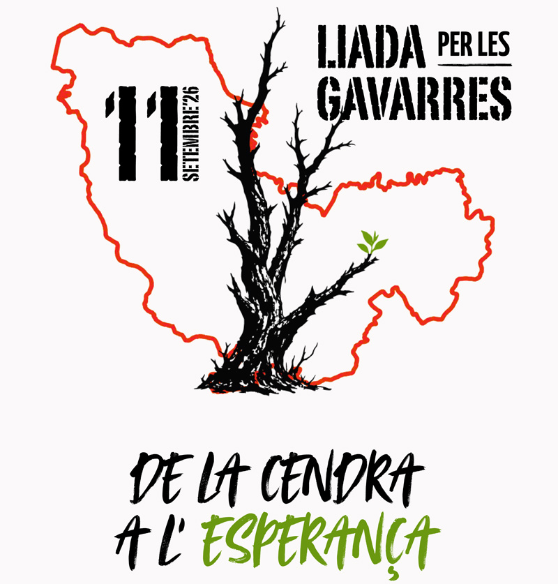Cartell de l'esdeveniment solidari 'La Liada per les Gavarres'.