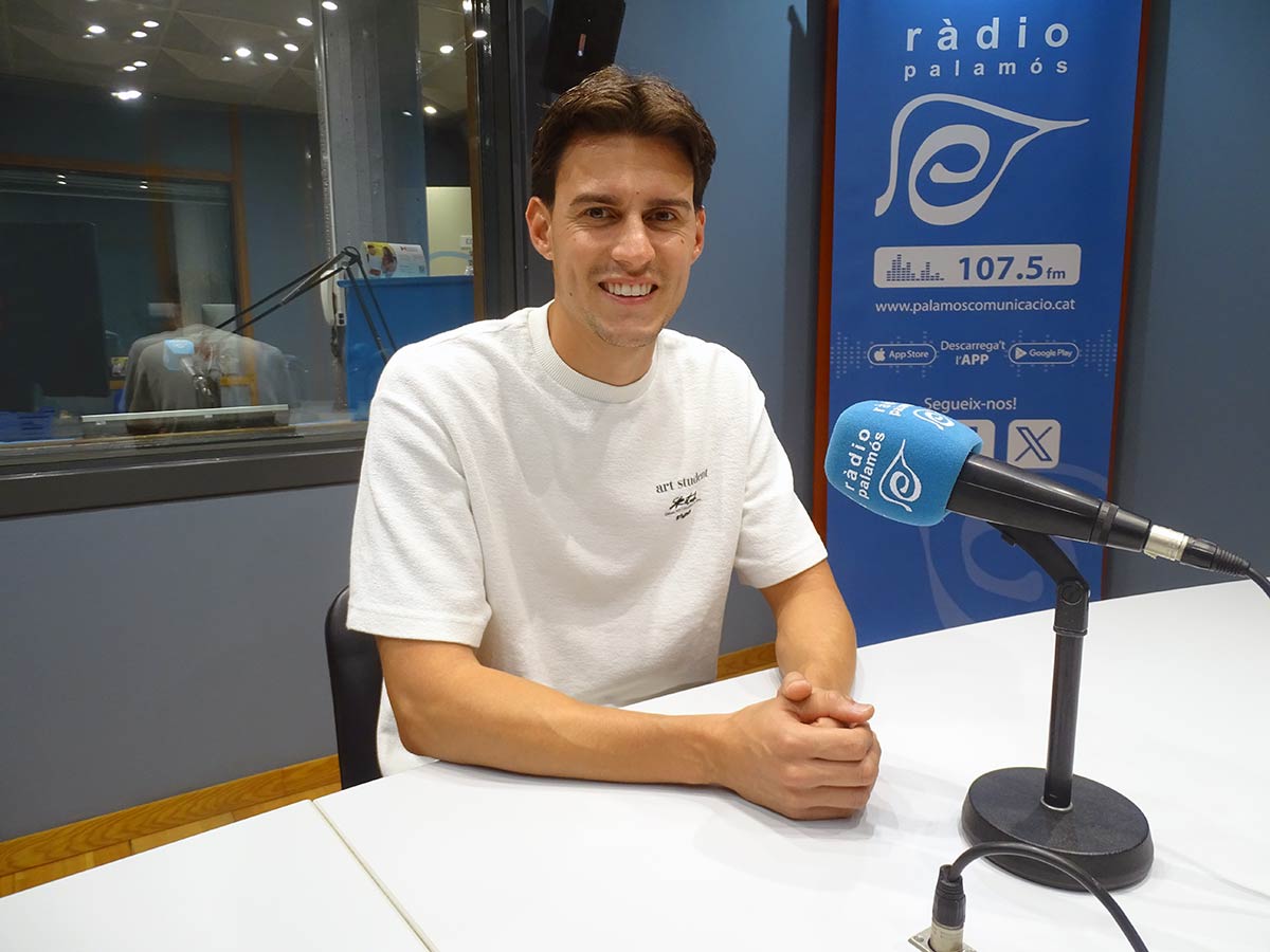 L'entrenador del Palamós Club de Futbol, Marçal Juanola.