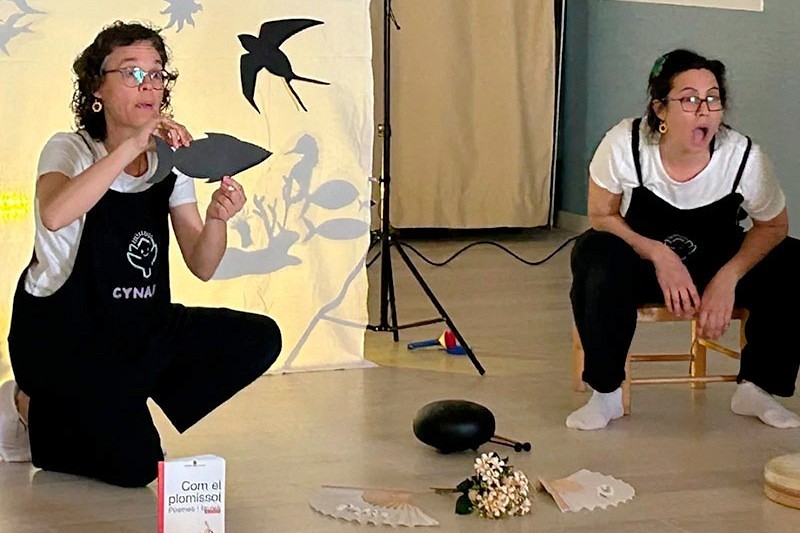 Avui a la biblioteca, 'Contes de natura i de bosc', a càrrec de Cynara Contes. (Foto: Cynara Contes).