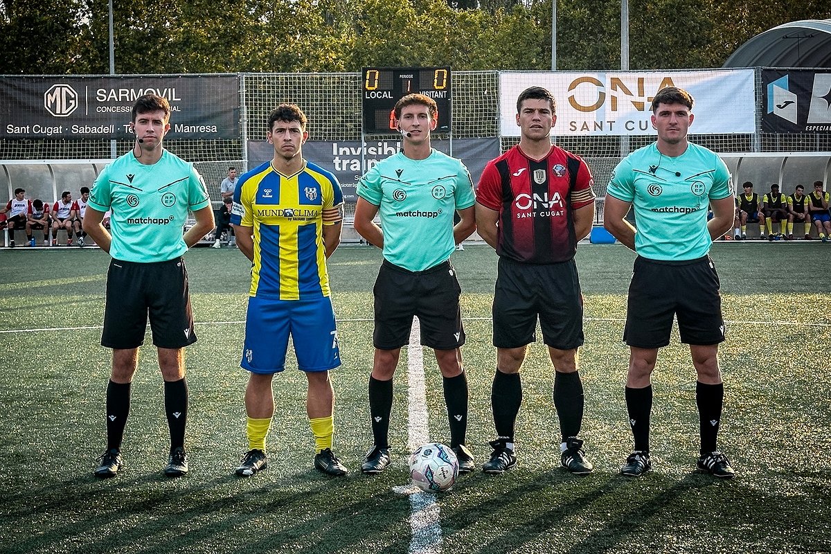 El Palamós va sumar un punt dissabte en la seva visita a Sant Cugat. (Foto: Palamós CF - Laura Heras).