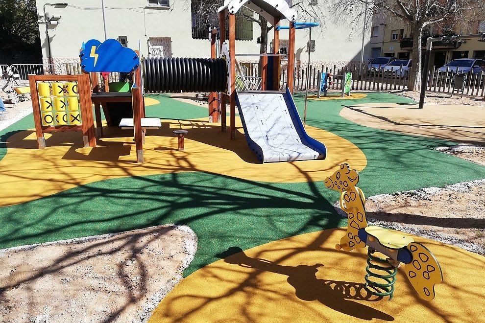 Imatge d'arxiu d'un parc infantil a la zona de Mas Guàrdies. (Foto: Ajuntament de Palamós i Sant Joan).