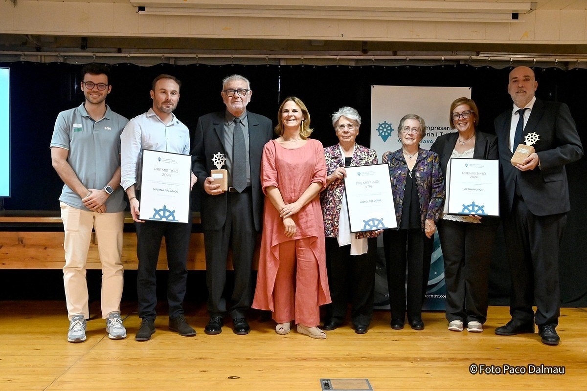 Els premiats a la gala dels Premis Timó 2026. (Foto: Paco Dalmau).