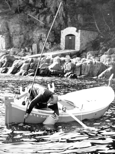 Pesca artesanal de la garoina al Baix Empordà, als anys 70