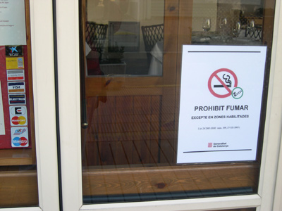 Un establiment del Grup Costa Brava Centre on no es pot fumar