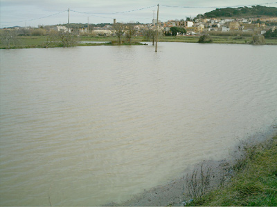 El Pla de Sa Nau, inundat