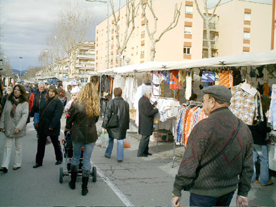 Una imatge del mercat de Palamós, aquest mateix matí