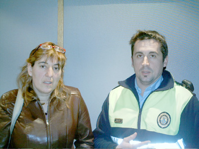Blanca Vergara i Miquel Àngel Garcia, delegats sindicals de la Policia Local de Palamós