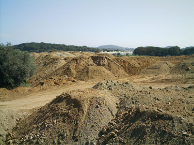 Les terres abocades al sector de La Pietat