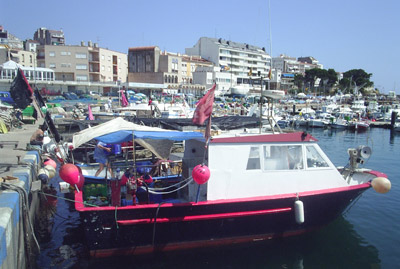 Barques de pesca al port de Palamós
