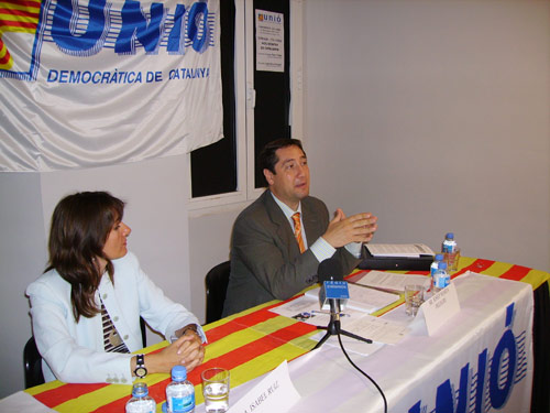 Josep Maria Pelegrí, ahir durant la conferència a La Gorga.