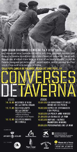 Cartell del cicle Converses de Taverna.