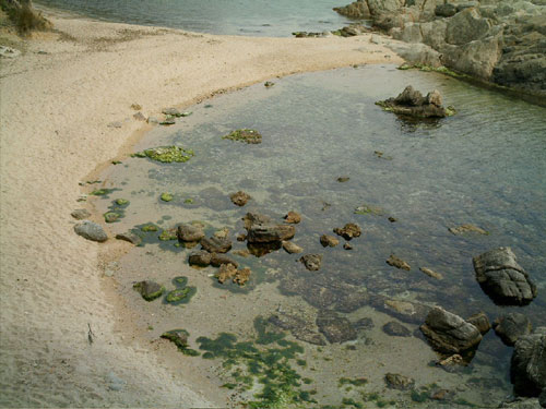 Cala Estreta, un dels espais inclosos al PEIN Castell-Cap Roig.