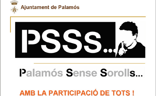 Imatge de la campanya Palamós Sense Sorolls.