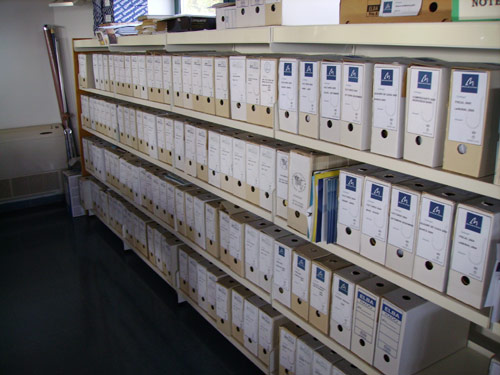 Una part de la documentació emmagatzemada a Documare.