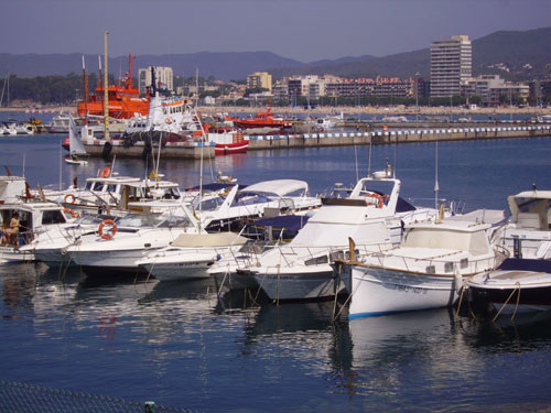 Embarcacions de lleure, aquest matí al Club Nàutic Costa Brava de Palamós.